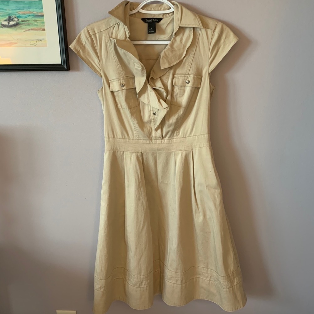 White House Black Market Khaki Dress